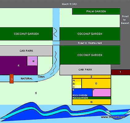 Chanchaolao Beach Resort Map