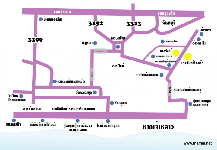 Nuanchan Resort & Spa Map